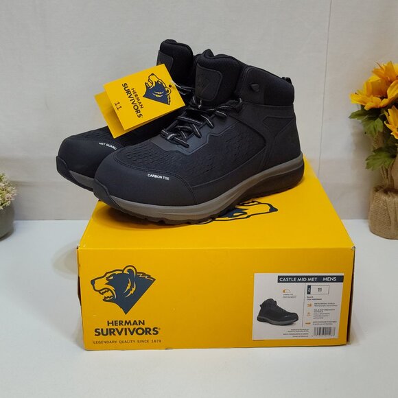 Herman Survivors Castle Carbon Safety Toe Men's 11 Work Shoes ASTM F2413-18 NIB - Picture 2 of 14